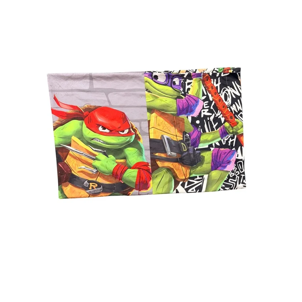 Nickelodeon TMNT‎ Mutant Mayhem Pillowcase Kids Standard Green Graphic Print